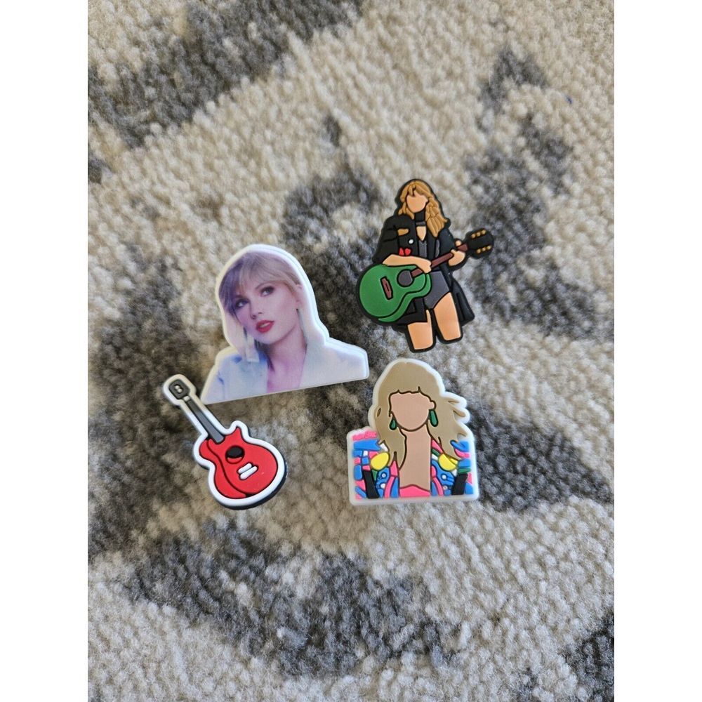 Croc Jibbitz Silicone Taylor swift set of 5 Swiftie Lover Eras Colorful‎ Lot 2